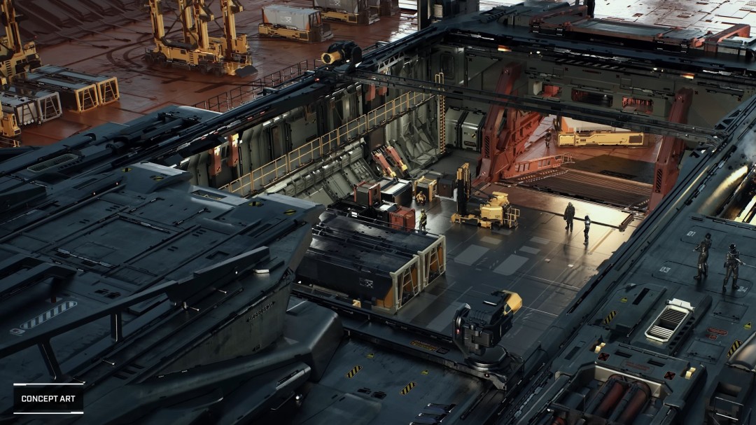 《星际公民》飞船商城界面截图，多种高价飞船陈列其中，标有USD价格标签