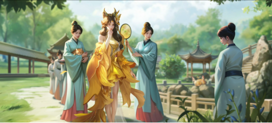 【史诗 崔芙】三种服饰形态展示图：纱裙优雅、霓裳华贵、轻纱灵动，各具特色