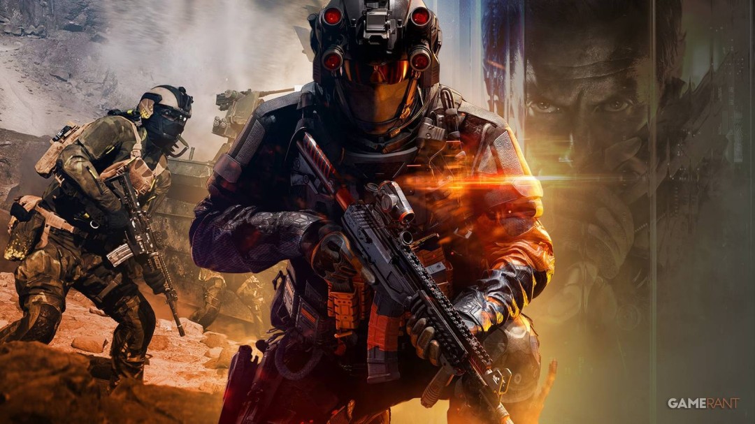 《战地6》大规模战场战斗场景，士兵在城市废墟中激烈交火，空中有战斗机掠过，地面载具爆炸起火