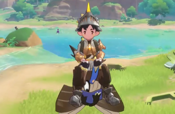 玩家手持双果实站在智慧树前的场景，背景光影交错，象征力量融合