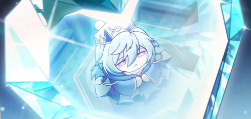 ‘群体免死’技能动画示意，蓝色光环扩散，多名蛋仔被保护在光罩内免于被捕获