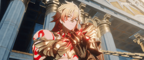 开拓者手持光之笔撕裂空间，身后是崩塌的城市与倒流的时间河流