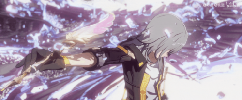 昔涟从虚空中伸出双手拥抱冻结状态下的开拓者，眼神温柔而哀伤