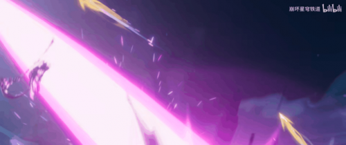 遐蝶紧紧抱住开拓者，两人前方是吞噬一切的黑暗裂缝