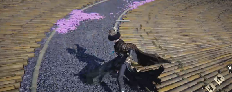 《燕云十六声》游戏中角色使用拳甲进行闪避反击的瞬间画面，动作流畅、光影特效突出