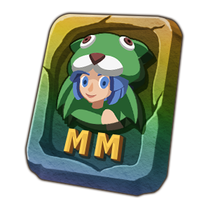 游戏内元素神殿战斗界面展示，角色与宠物协同作战，技能特效华丽