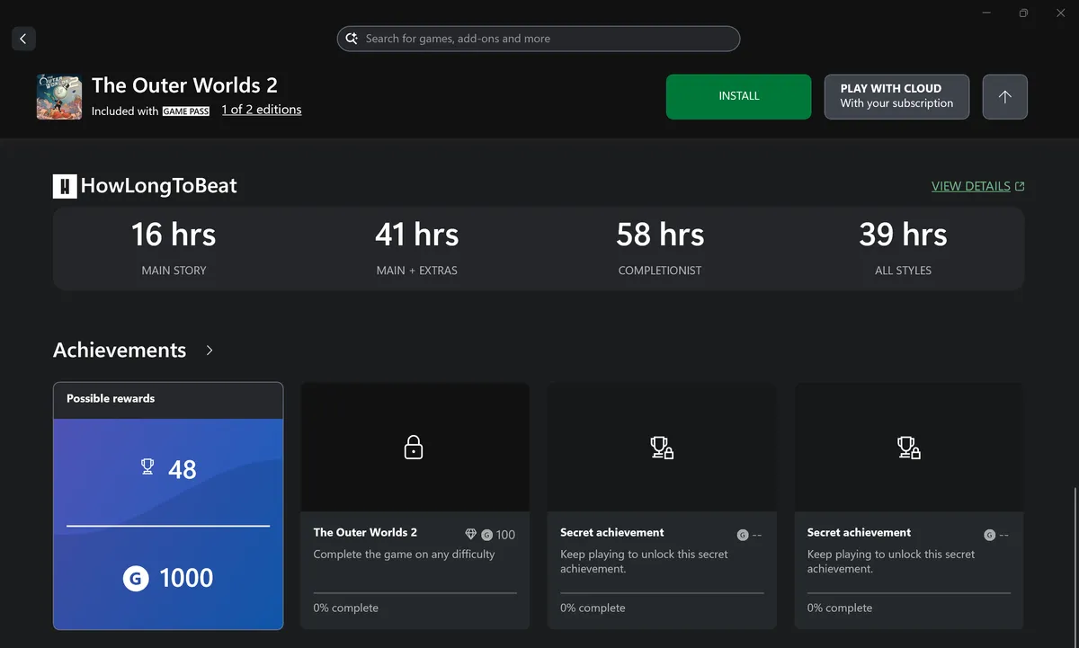 Steam商店页面设想图，下方新增‘平均通关时长’与‘价格历史曲线’信息模块
