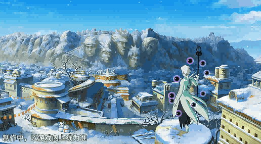 宇智波带土化身十尾人柱力，周身环绕漂浮的黑色求道玉，气势磅礴