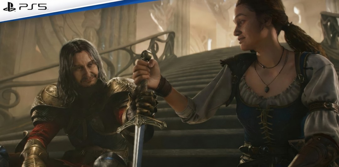 Xbox开发者直面会宣传图，背景为《神鬼寓言》奇幻世界与《极限竞速：地平线6》赛车飞驰的动态画面