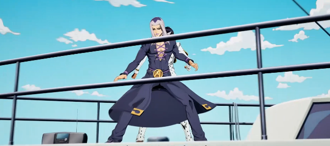 不同替身能力对比图，清晰展示各替身的速度、破坏力、范围等属性评分