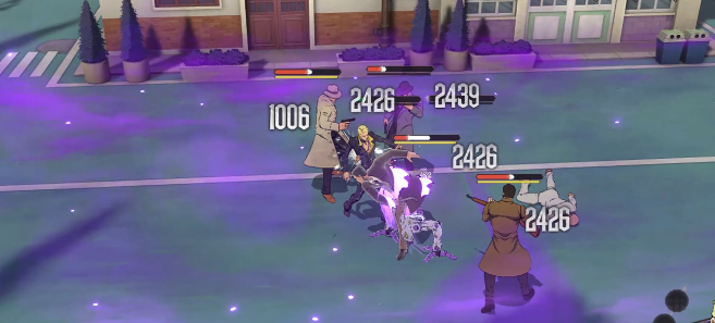 战斗画面截图，角色释放大招瞬间特效炸裂，展现极致动画质感