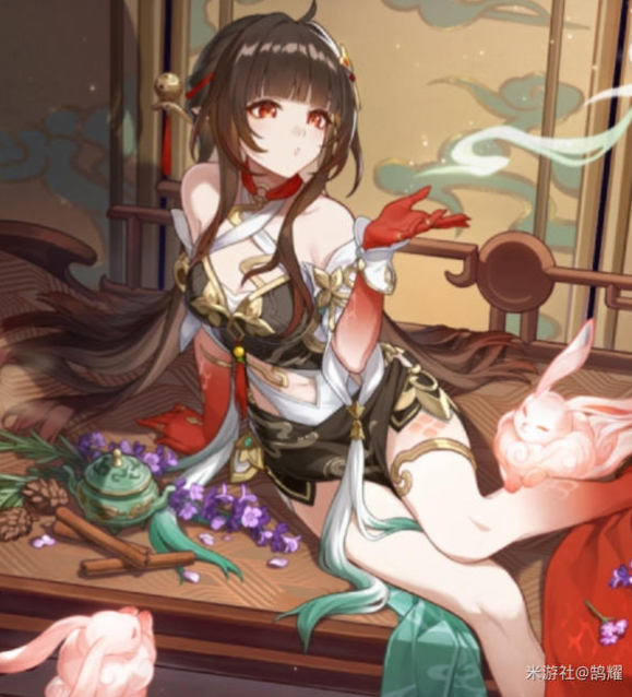 技能界面展示灵砂的终结技动画，敌人身上浮现紫色‘醇醉’标记，浮元从天而降发动群体打击