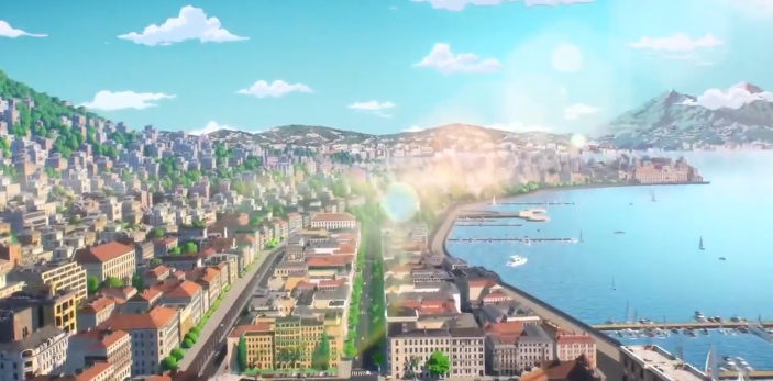 多名经典JOJO角色并列站立，各自展示标志性替身能力，背景融合多种气候元素