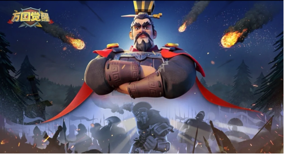 《万国觉醒》多人联合作战场景，多支部队协同进攻敌方城市，地图上兵力密集，战况激烈