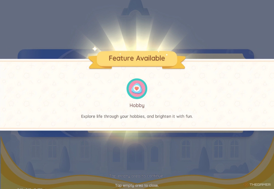 游戏内UI特写：玩家手持一张泛着微光的蓝色扩展票，正走向三位身穿不同主题围裙的导师——左侧是厨师装扮，中间是昆虫学家风，右侧是望远镜配草帽的观鸟者