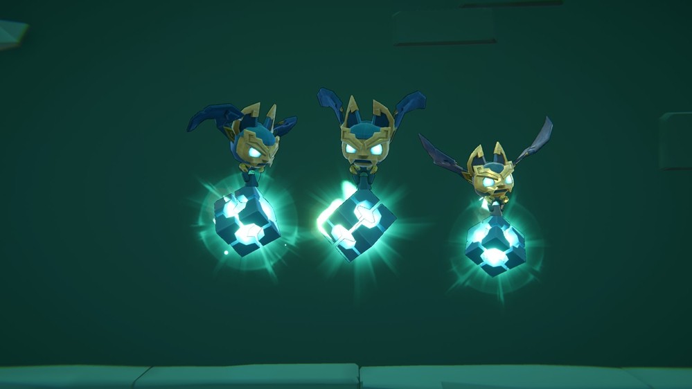 敌人细节特写：玄甲士面甲缝隙渗出暗金色符文流光，灵俑指尖延伸出细若游丝的能量触须连接彼此