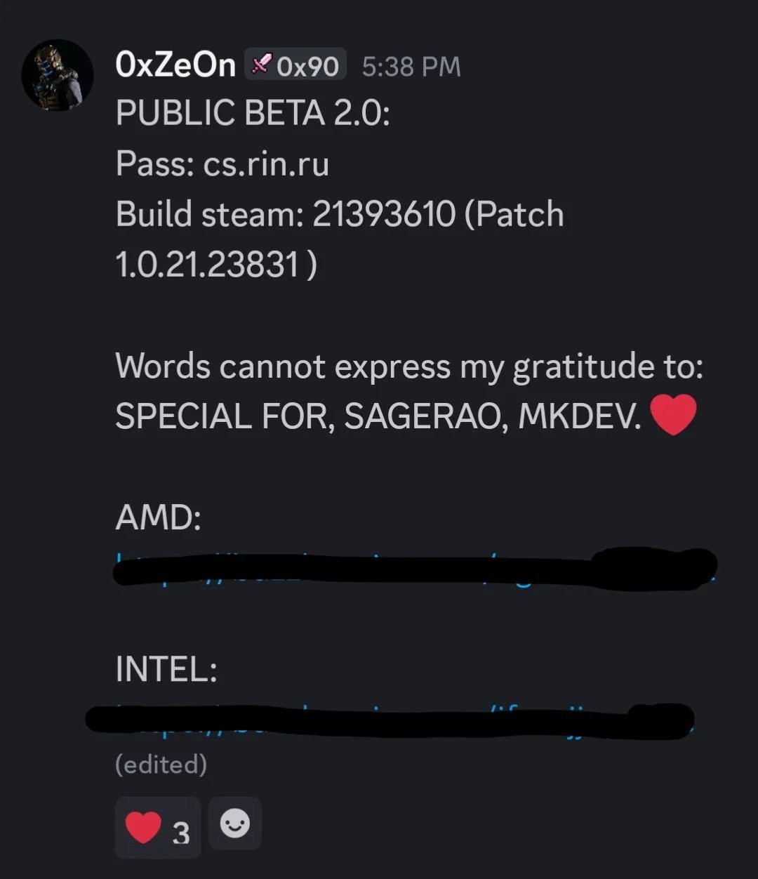 对比图展示补丁v1.0与v2.0的系统兼容性标识，左侧仅标AMD徽标，右侧新增Intel徽标与‘VM-Based Bypass’技术标签'></p><h3>行业连锁反应持续升温</h3><p>值得关注的是，0xZe0n的进展并非孤例。另一支逆向团队voices38亦同步推进其通用型Denuvo破解工具链，据多方信源证实，其最新迭代已覆盖2024至2026年全周期Denuvo加固版本，正针对《黑神话：悟空》等头部作品进行定向优化。这一系列动作不仅折射出当前DRM技术攻防对抗的白热化态势，更将推动PC游戏发行方重新评估高强度加密与玩家体验之间的平衡边界。</p></div><div class=