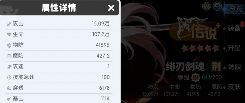 游戏内暴击率计算公式界面截图：左侧为荆面板暴击1114，右侧标注‘天赋折算：÷2→55.7%’；中间箭头指向‘+小翠龙光环420→+42%’，最终结果高亮显示‘97.7%’