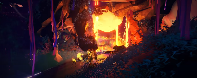 《深岩银河》基地酒吧场景实拍：木质吧台旁立着醒目的金属焚化筐，地上散落数个空酒杯，氛围轻松诙谐