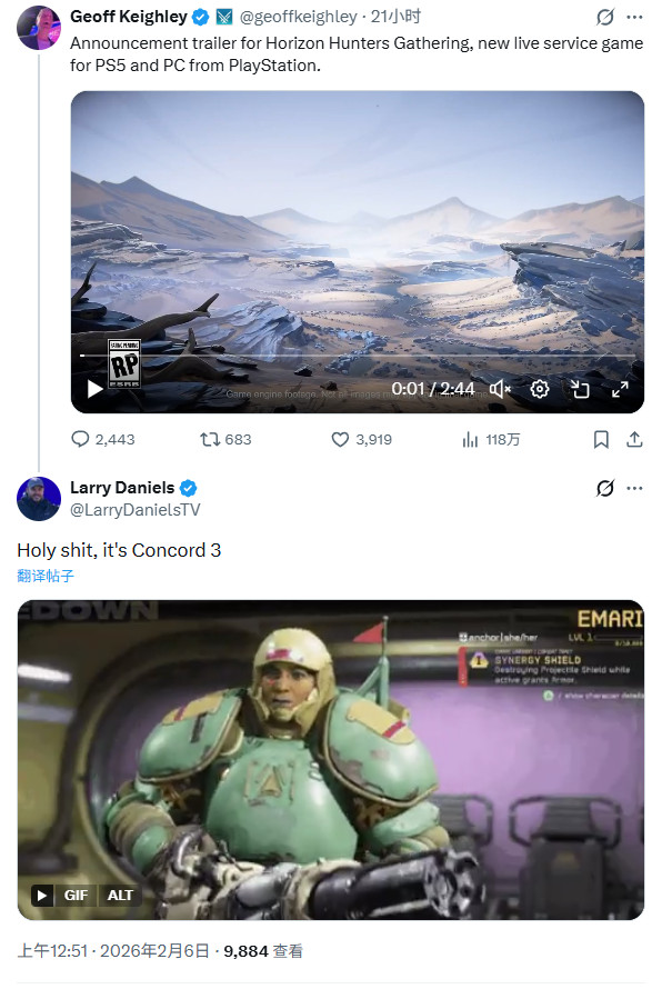 推特用户发布的九宫格拼图：汇集《星鸣特攻》《命运2》《Apex英雄》《守望先锋2》等多款服务型游戏关键帧，统一打上‘Live-Service Bingo’水印