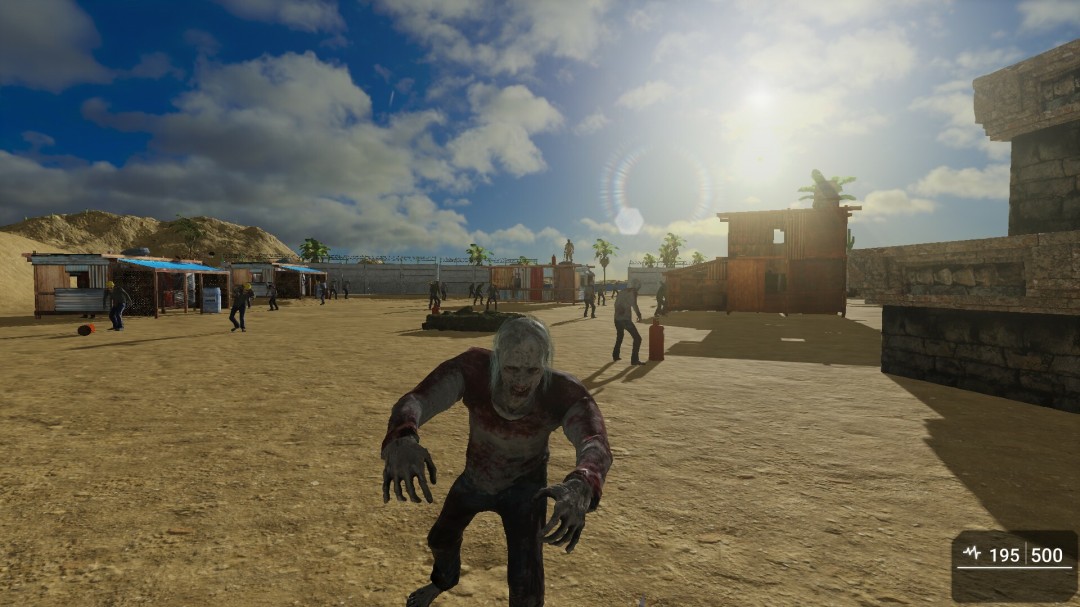 角色装备界面：左栏显示磨损度极高的霰弹枪与缺刃弯刀，右栏为自制净水器与沙蜥皮护甲，状态栏持续跳动‘脱水-12%’‘体温过高’红色警告