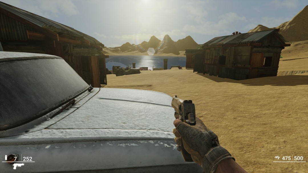 古堡攻防战关键帧：主角投掷燃烧瓶引燃敌方火药桶，爆炸冲击波掀飞两名敌人，碎石如雨落下，远处主塔窗口闪过一道金光