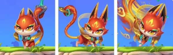 送福使者·威老板小小英雄特写，红袍金边唐装，手持卷轴状春联，脚下环绕铜钱与祥云特效