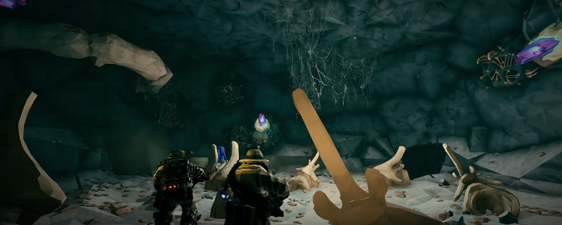 《深岩银河》游戏内成就界面特写，高亮显示‘业界前沿’成就图标，背景为深空矿洞与齿轮机械风格UI