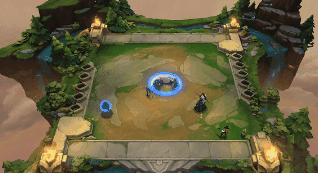 五福临门五件套终极特效【金玉良缘】实机演示：对局加载界面化为古风婚宴场景，两侧立柱悬挂龙凤呈祥绸缎，中央浮现交杯酒与并蒂莲动态特效