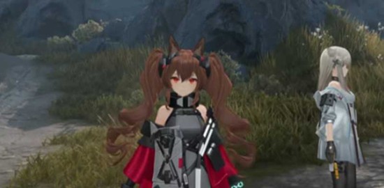 技能动效演示图：安洁莉娜高举法杖，地面迸发环形熔岩冲击波，三名敌人呈抛物线轨迹腾空，角色脚下浮现金色治疗光晕