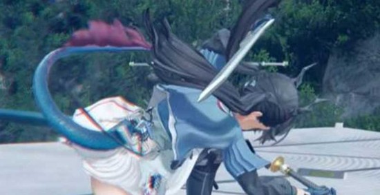 终结技实机画面：陈千语残影环绕敌人高速旋转，八道剑气轨迹交织成环，被击飞的敌人持续承受红色伤害数字暴击