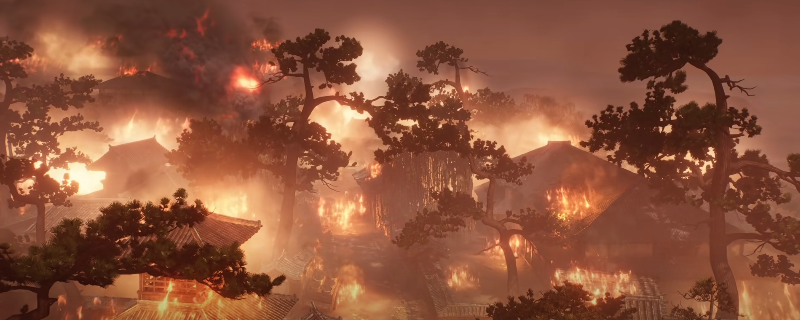 《仁王3》二俣区域俯瞰地图界面，山势层叠错落，标注着多个闪烁金光的收藏品图标，包括武士盔甲、卷轴、温泉符号与发光树灵等元素