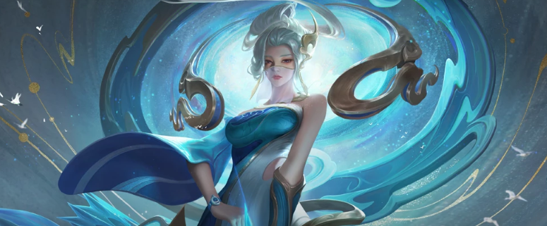 伽罗「天狼溯光者」皮肤技能释放瞬间，机械臂展开数据流光翼，瞳孔映射二进制代码，背景浮现破碎的黑色数据屏障