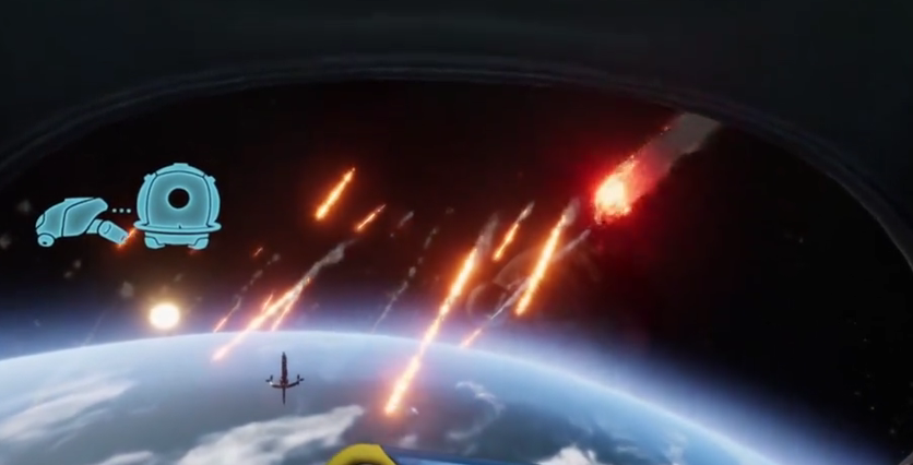 主角蹲伏在冰裂缝边缘，左手持热能花散发暖黄光晕，右手扫描仪正对下方幽暗水域，屏幕反射出跳动的‘SIGNAL DETECTED’绿色字样