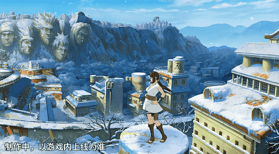 雨乃在沙漠战场中腾空跃起，手臂化作湛蓝水螳螂挥斩，身后志志雄结印召唤沙狮子扑击，光司持巨锤从天而降，三人动作同步极具张力