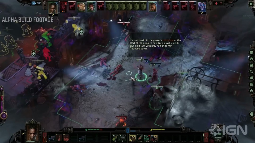 游戏内标志性场景：巨型哥特式教堂内部，破碎彩窗投下斑驳血色光束，地面散落断裂的圣徽与焦黑骸骨，远处穹顶悬挂着被锁链束缚的巨大混沌符号