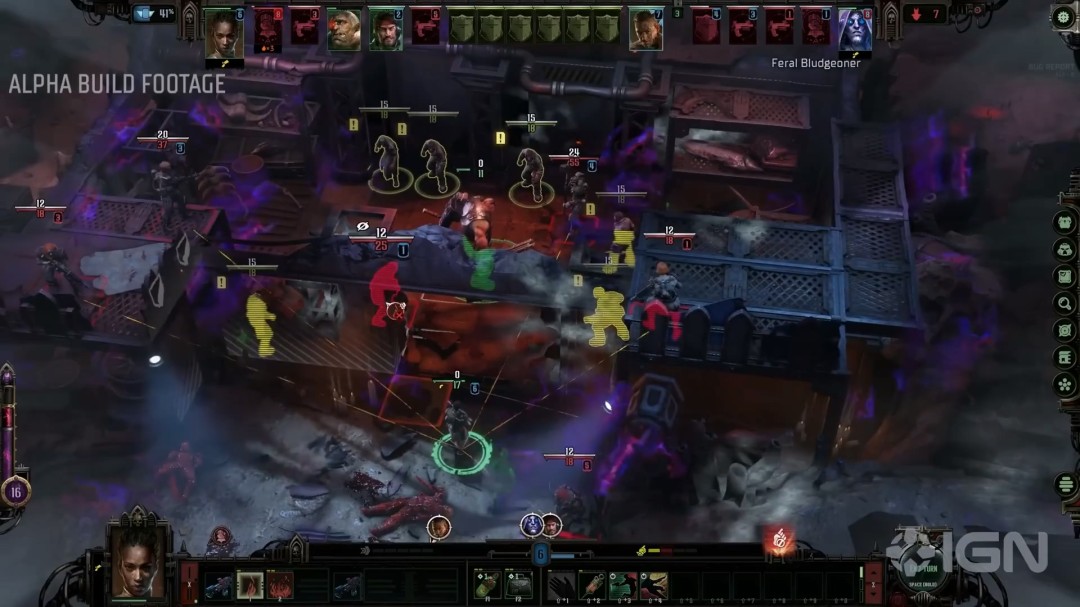 星图界面：卡利西斯星区三维星图缓缓旋转，多个星系闪烁红光（已腐化区域），蓝色光点代表可派遣小队的前沿基地，黄色感叹号标记主线任务坐标