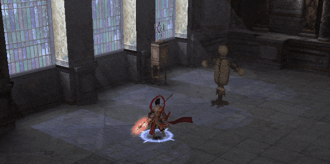 【浩然气】技能演示GIF：哪吒周身迸发白金气焰，脚下浮现太极八卦阵图，队友头顶同步亮起增益图标