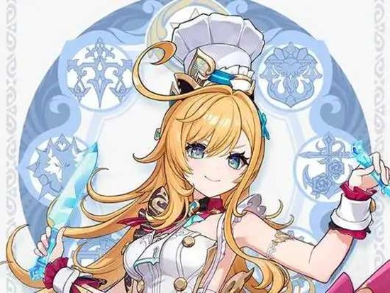 游戏内实机演示截图：爱可菲释放元素爆发瞬间，冰晶环状扩散覆盖全场，队友脚下浮现持续回血光效，敌人头顶显示-15%冰抗debuff图标