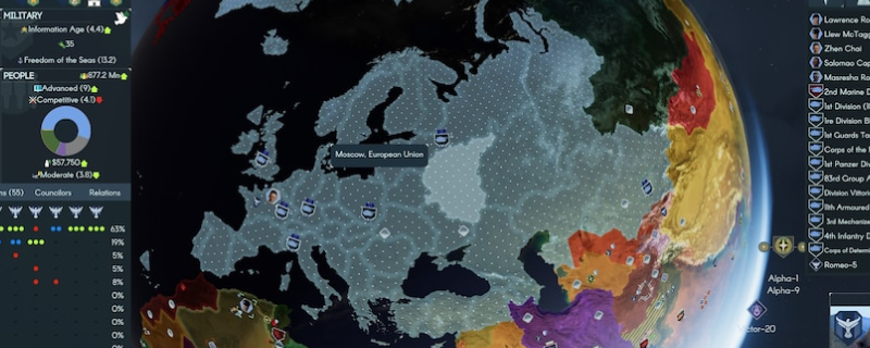 《地球不屈》游戏中学院阵营UI界面特写，中央显示‘星际联邦’成就徽章与进度条，背景为环绕地球的巨型轨道环与多艘银灰色涂装战舰