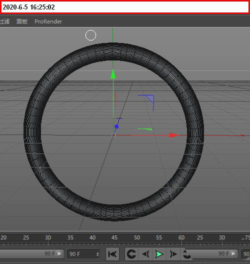 Cinema 4D界面中手镯模型切割前后的高清对比图，左侧为完整光滑圆环，右侧呈现多段错落分离的几何体，断口边缘锐利且分布自然