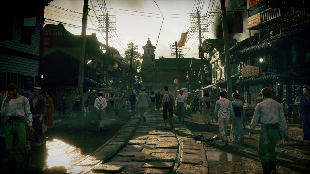 恋爱支线场景：1965年屋顶天台，主角与工程师少女共望人造卫星升空，脚下城市灯火如星河倾泻