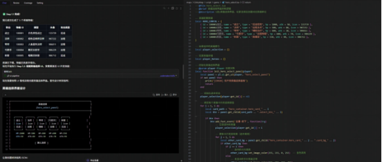 Y3编辑器AI插件概念图：界面中央为语音输入框‘说出你的想法…’，下方动态生成‘BOSS战区域布局图’与对应Lua代码片段，右下角标注‘4月正式版支持’