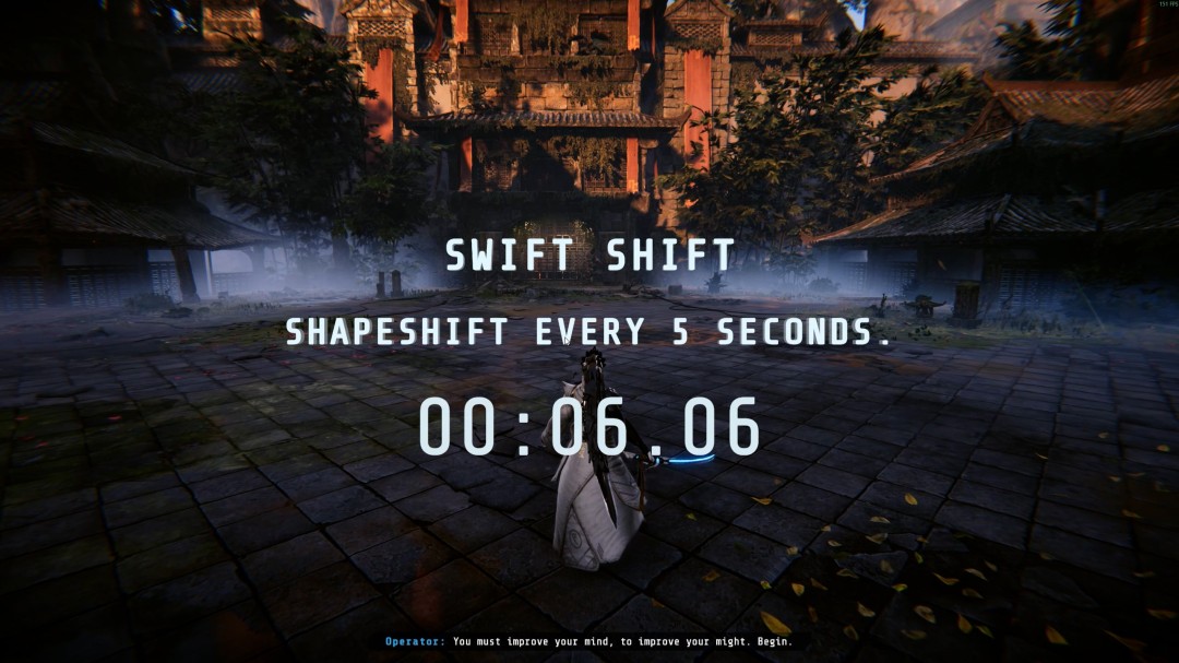 动态天气系统：暴雨中战斗时，刀刃拖曳出电弧光痕，敌人传感器受干扰出现雪花噪点效果