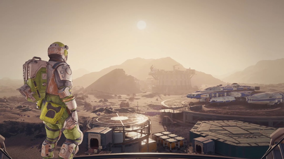 《星空》PS5 Pro版官方技术规格图，左侧标注'Pro Quality Mode：4K/30FPS'，右侧标注'Pro Performance Mode：60FPS'，背景为深邃宇宙与飞船剪影