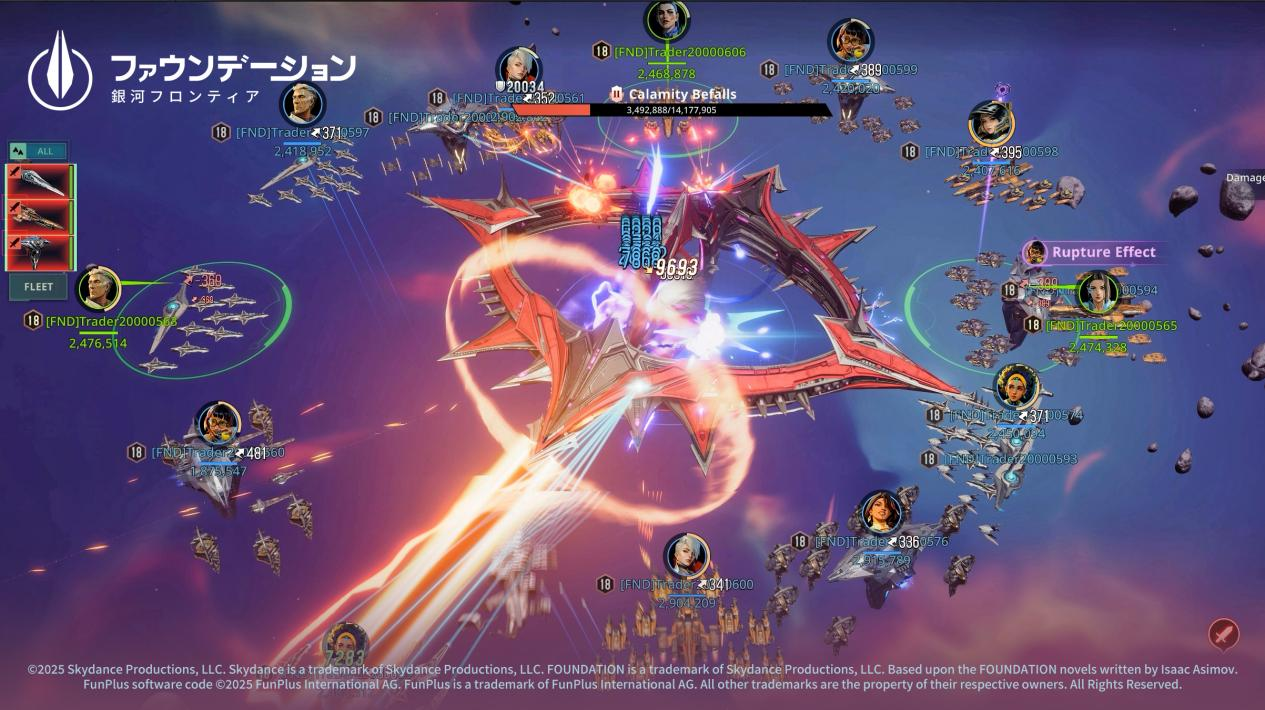 游戏内「心理史学」系统演示：动态沙盘模拟银河系2500年文明演化路径，玩家调整「贸易协定」「宗教政策」等变量后，AI实时生成不同星域的人口密度、科技树分支与叛乱风险热力图