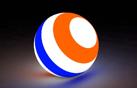 Cinema 4D主界面截图，左侧为对象管理器，中央为透视视图，清晰展示初始场景中已添加的地面与球体对象