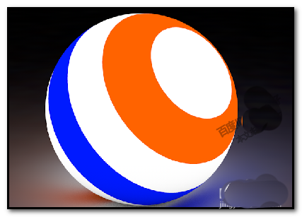 最终渲染结果展示：一颗悬浮于灰阶背景中的金色渐变球体，表面光泽流动、边缘柔光自然，具备强烈体积感与视觉吸引力