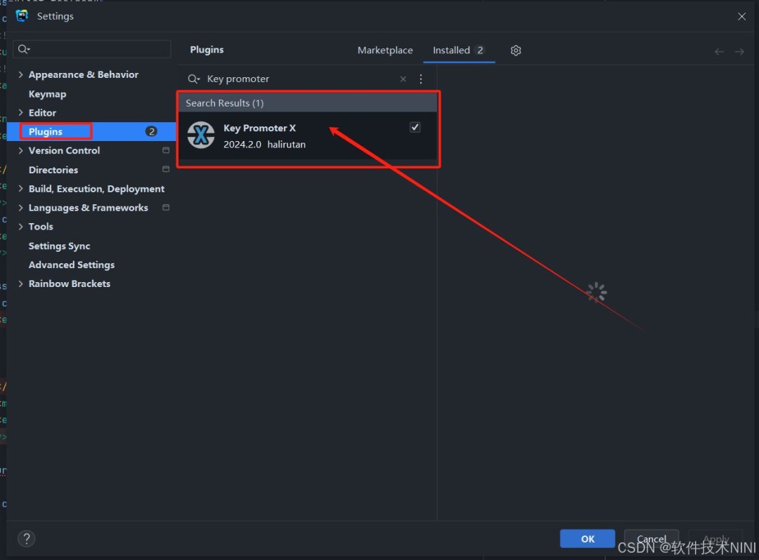 Key Promoter X提示弹窗示例：白色半透明气泡框悬浮于编辑器右上角，内含文字'You used mouse to run configuration. Use Ctrl+Shift+F10 instead!'，下方显示'Clicks saved: 142'