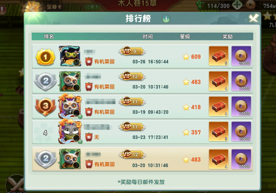 木人巷排位榜单界面特写：顶部滚动显示前10名玩家ID与通关层数，下方标注‘今日额外奖励：炼体精华×500+共鸣符文·紫×3’